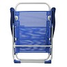 Silla Alta Plegable Aluminio Azul