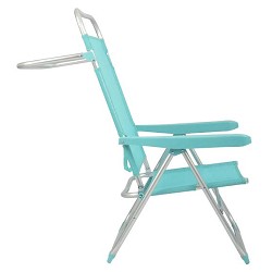 Silla Alta Plegable Aluminio Turquesa