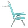 Silla Alta Plegable Aluminio Turquesa