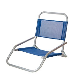 Silla Ras Aluminio Azul