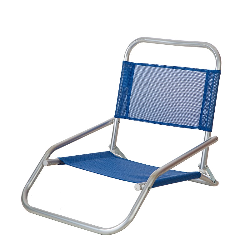 Silla Ras Aluminio Azul