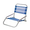 Silla Ras Aluminio Rayas Azul