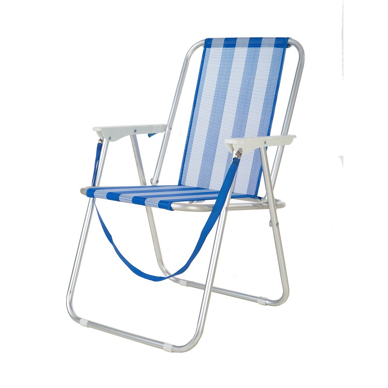 Silla Baja Plegable Betty Aluminio Rayas