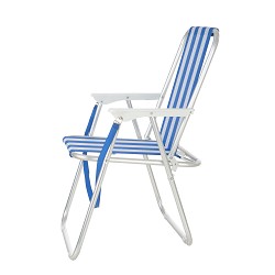 Silla Baja Plegable Betty Aluminio Rayas