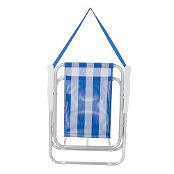 Silla Baja Plegable Betty Aluminio Rayas