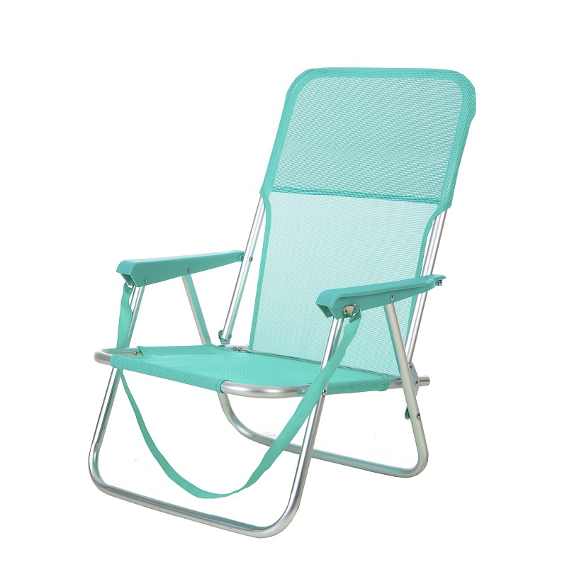 Silla de Playa Baja Plegable Bandolera Aguamarina