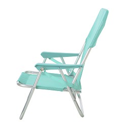 Silla de Playa Baja Plegable Bandolera Aguamarina