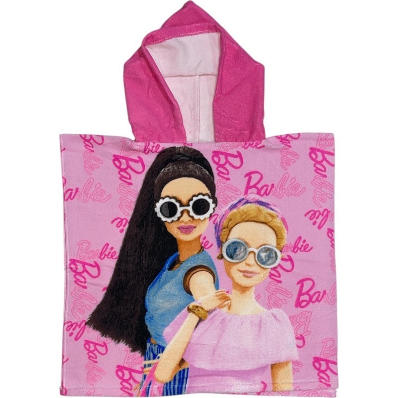 Poncho Playa Infantil Barbie