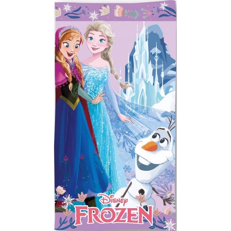 Toalla Infantil de Playa Frozen Anna Elsa y Olaf