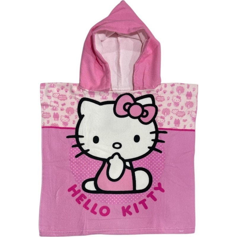 Poncho Playa Infantil Hello Kitty