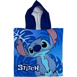 Poncho Playa Infantil Lilo And Stitch Azul Disney