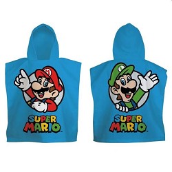 Poncho Playa Infantil Super Mario