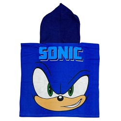 Poncho Playa Infantil Sonic