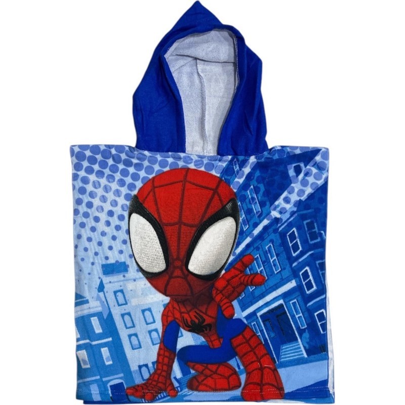 Poncho Playa Infantil Spidey Marvel