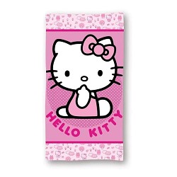 Toalla Infantil de Playa Hello Kitty Rosa