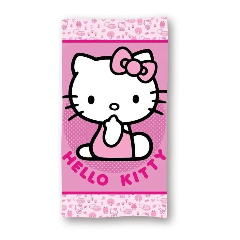 Toalla Infantil de Playa Hello Kitty Rosa