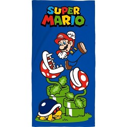 Toalla de Playa Super Mario Bross Planta Piraña