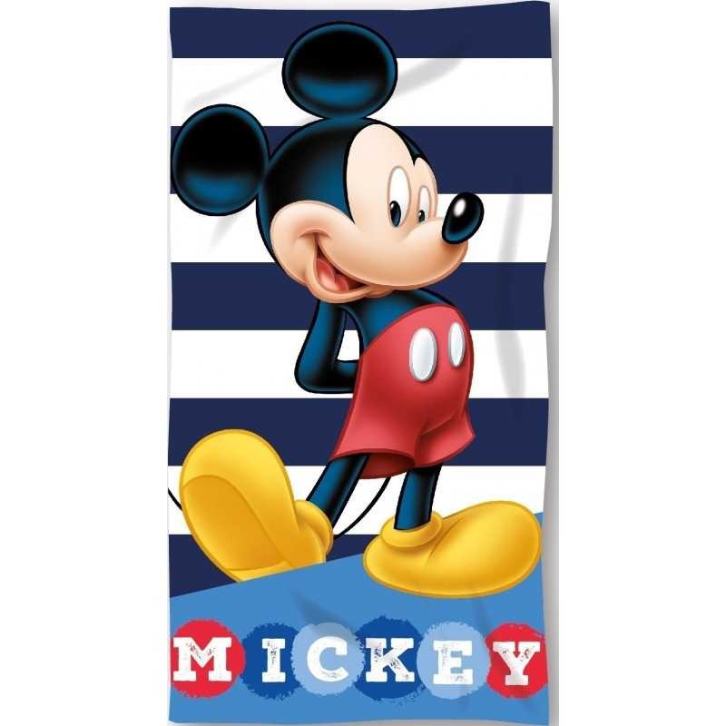 Toalla Infantil de Playa Mickey Mouse Rayas Azules