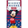 Toalla Infantil de Playa Mickey Mouse 1928 Azul y Roja