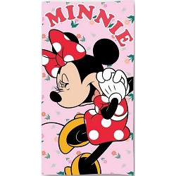 Toalla Infantil de Playa Minnie Mouse Rosa Floral