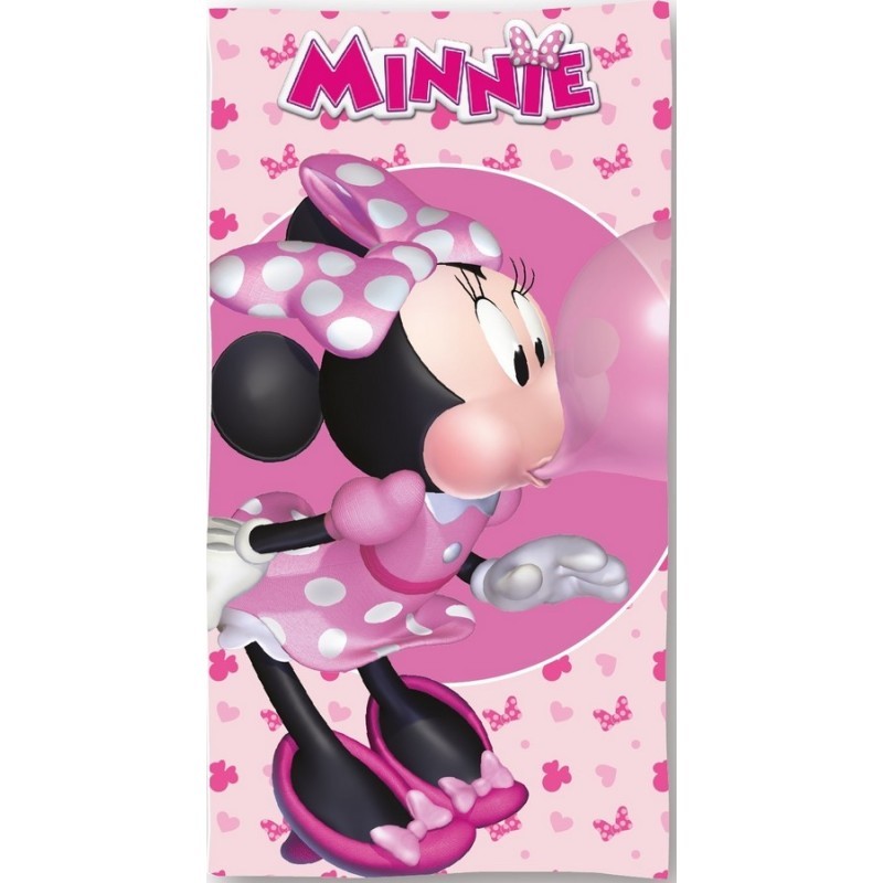 Toalla Infantil de Playa Minnie Disney Rosa