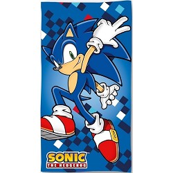 Toalla Infantil de Playa Sonic Azul