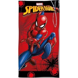 Toalla Infantil de Playa Spiderman Roja