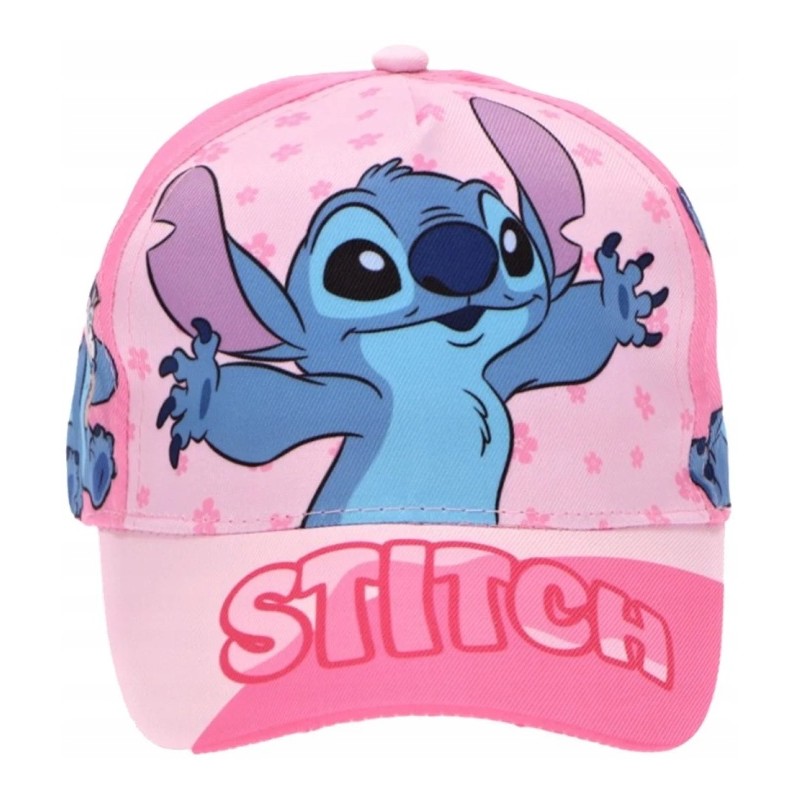 Gorra Infantil Stitch Rosa para Niña