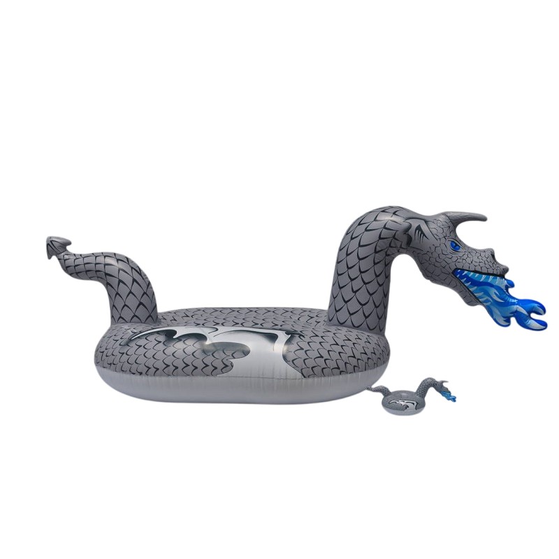 Flotador Gigante Dragón Hinchable 201x90 cm.