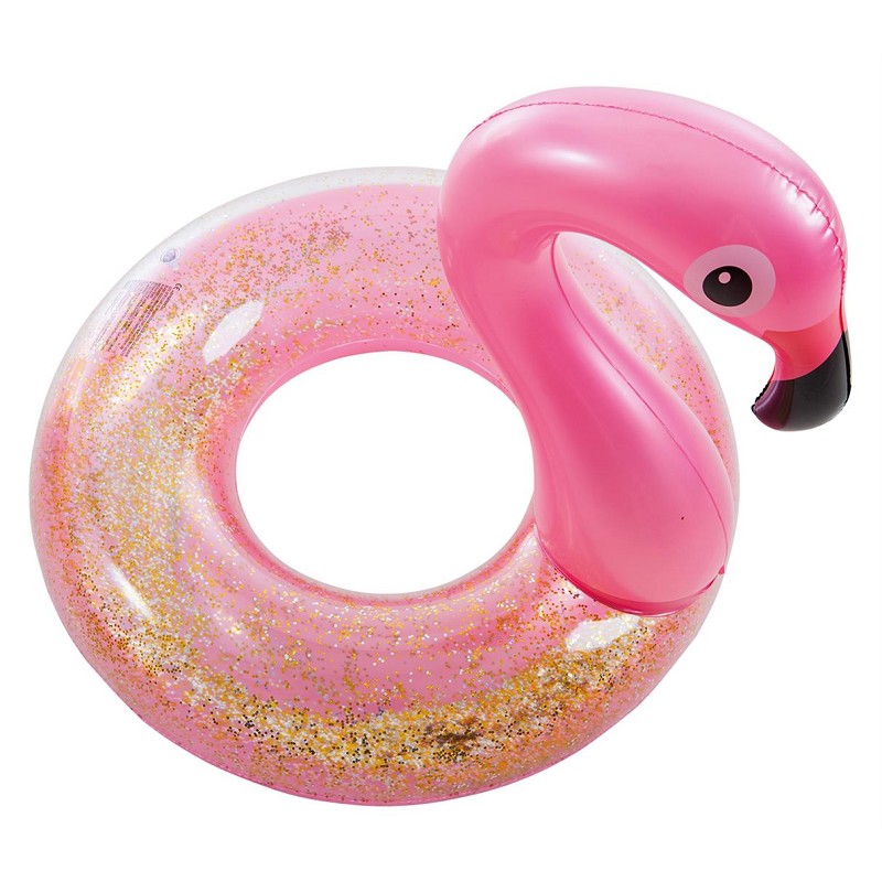Flotador Flamenco Hinchable Purpurina 55 cm.