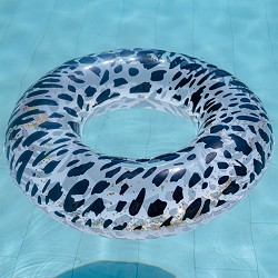 Flotador Hinchable Leopardo Purpurina 119 cm.
