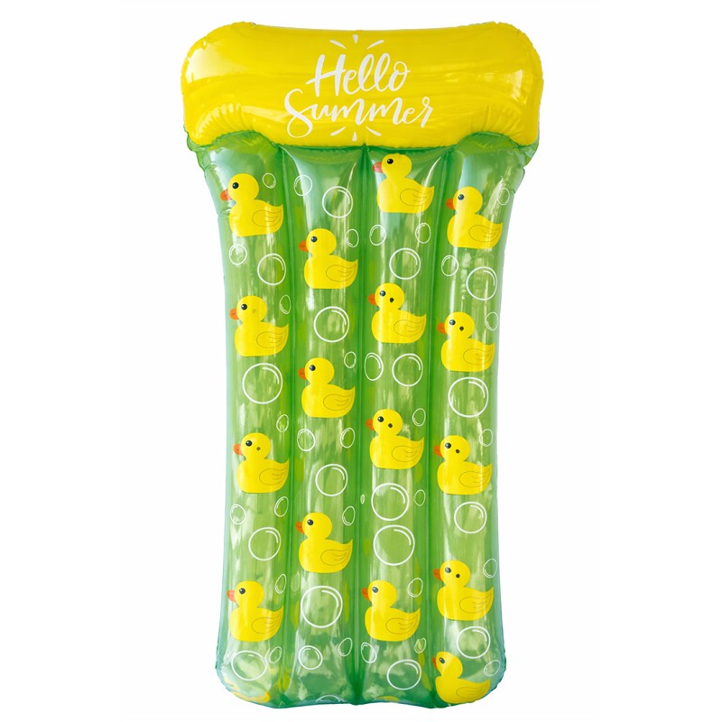 Colchón Hinchable Patitos Verde