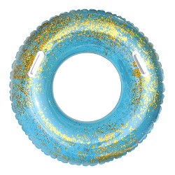 Flotador Hinchable Asas y Purpurina Azul