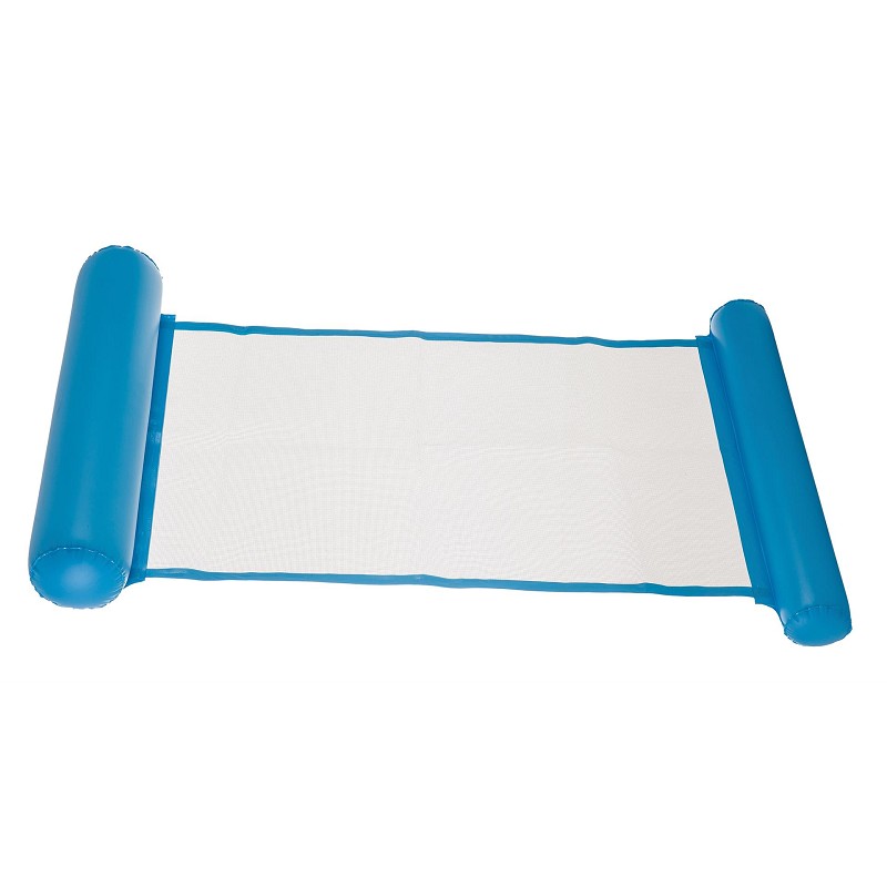 Colchón Hinchable con Rejilla Azul