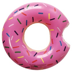 Donut Hinchable con mordisco Rosa