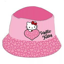 Gorro Infantil Tipo Bucket Hello Kitty Rosa
