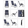 Silla Hamaca para Exterior Gravity 161x62x107 cm Azul