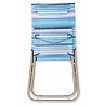 Silla Playa Plegable con Cojín 80x48x67 cm. Rayas Azul