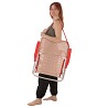 Silla Baja Plegable para Playa Beige-Rojo