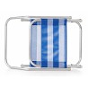 Silla Ras Aluminio Rayas Azul