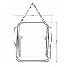 Silla Baja Plegable para Playa Beige-Rojo