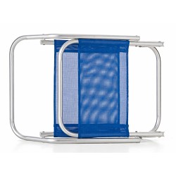 Silla Ras Aluminio Azul