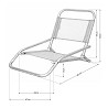 Silla de Suelo Ras para Playa Beige