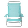 Pack 2 Sillas de Playa Bajas Plegables Aguamarina