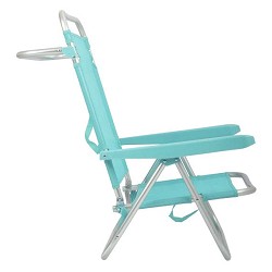 Pack 2 Sillas de Playa Bajas Plegables Aguamarina