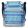 Pack 2 Sillas de Playa Plegables con Cojín Reclinable Rayas Azules