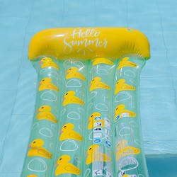 Colchón Hinchable Patitos Verde