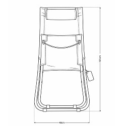 Pack 2 Sillas Playa Plegables con Cojín 80x48x67 cm. Aguamarina