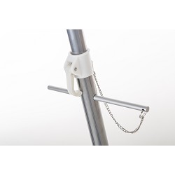 Sombrilla Playa con Pincho Integrado Rayas Azules