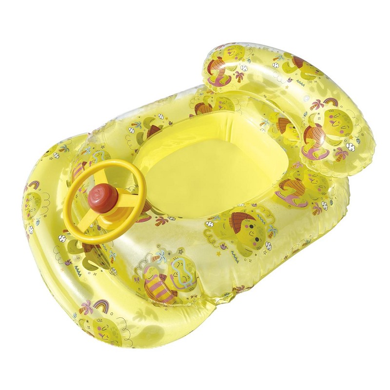 Barca Hinchable Infantil Animales con Volante 80 cm.